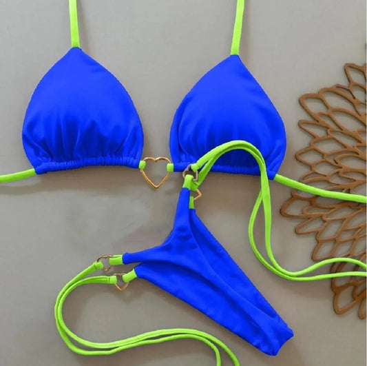 Solid color Bikini Set