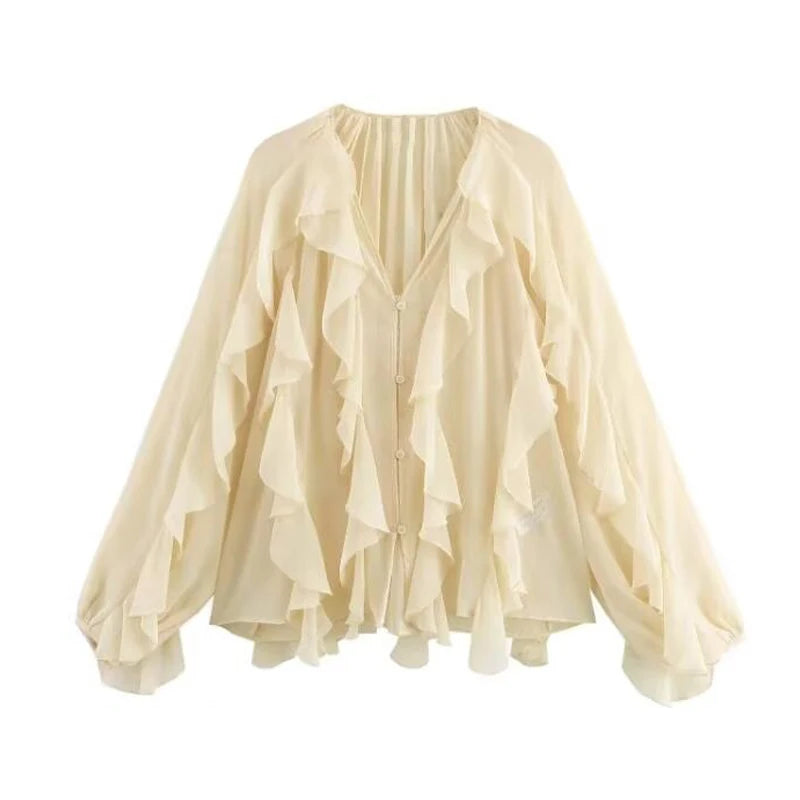 Ethereal Ruffle Top