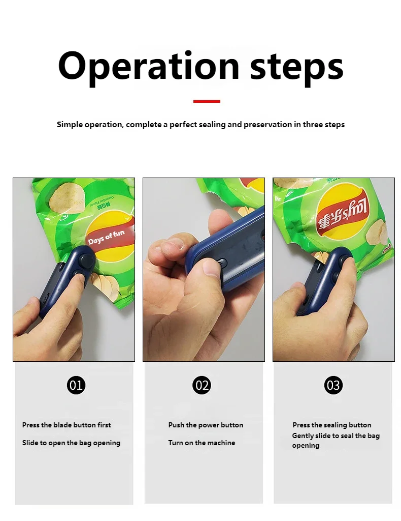 Mini Handheld Food Heat Sealer