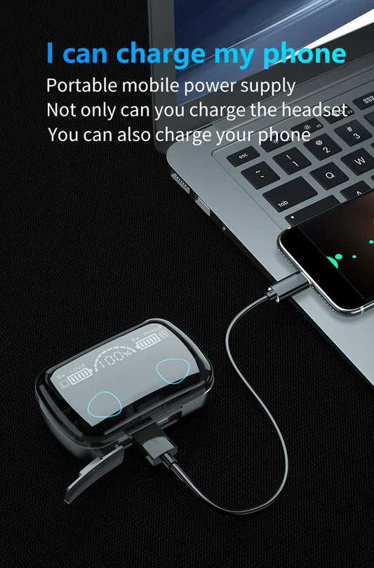 Dual purpose high Quality Wireless Headset and Power Bank.