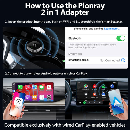 2026 2 in 1 Wireless CarPlay Adapter