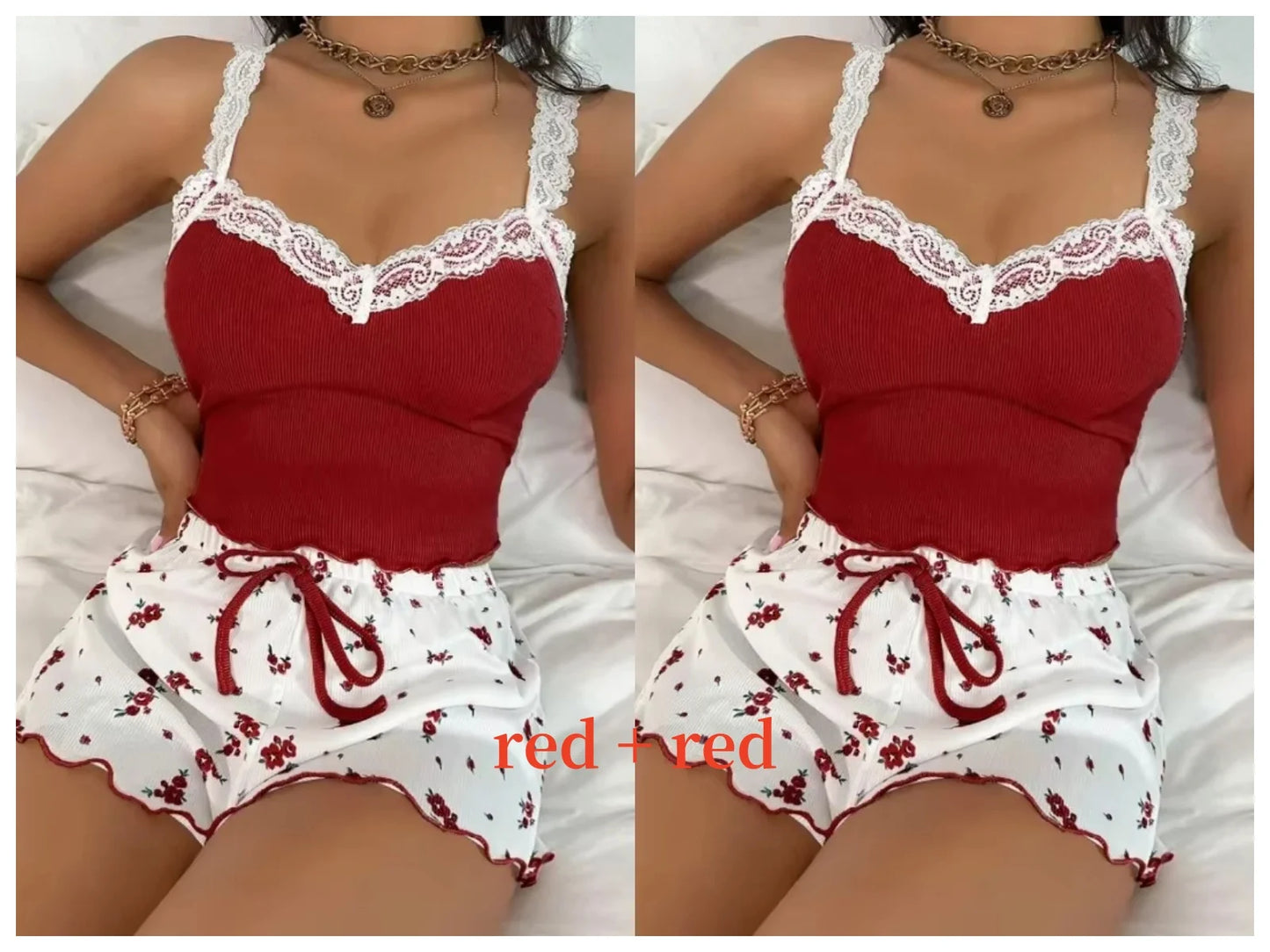 Cami Top Printed Shorts Loungewear