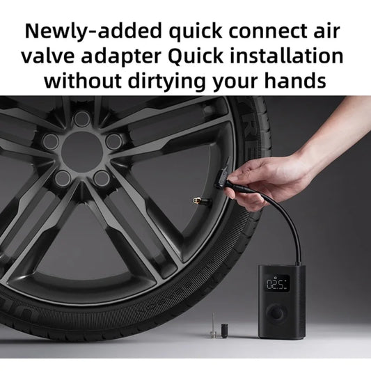 Air Pump 2/2D Digital Tire Pressure Preset Type-C Fast Charging Car Motorcycle Ball Universal LED Display