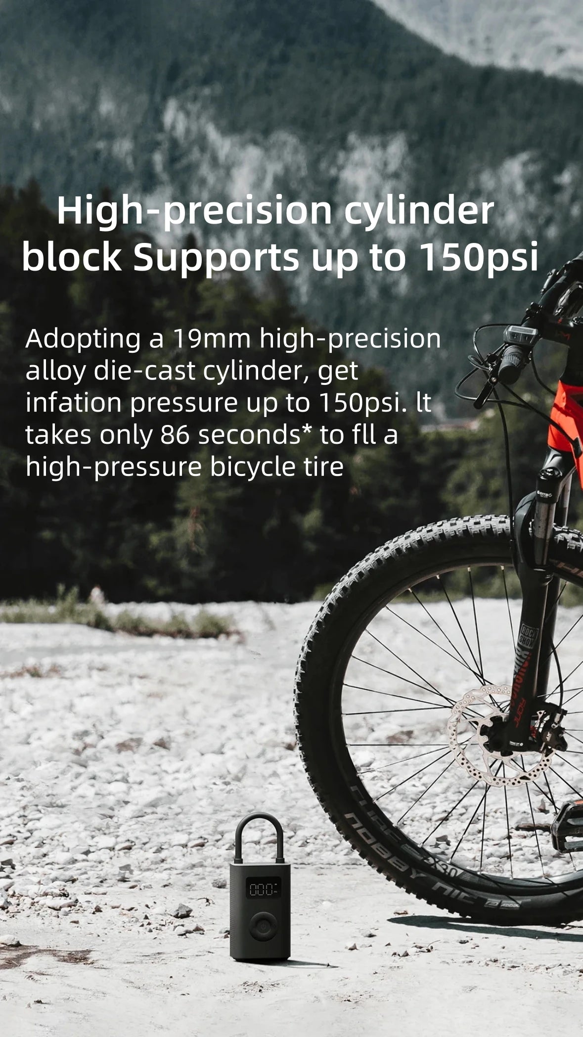 Air Pump 2/2D Digital Tire Pressure Preset Type-C Fast Charging Car Motorcycle Ball Universal LED Display