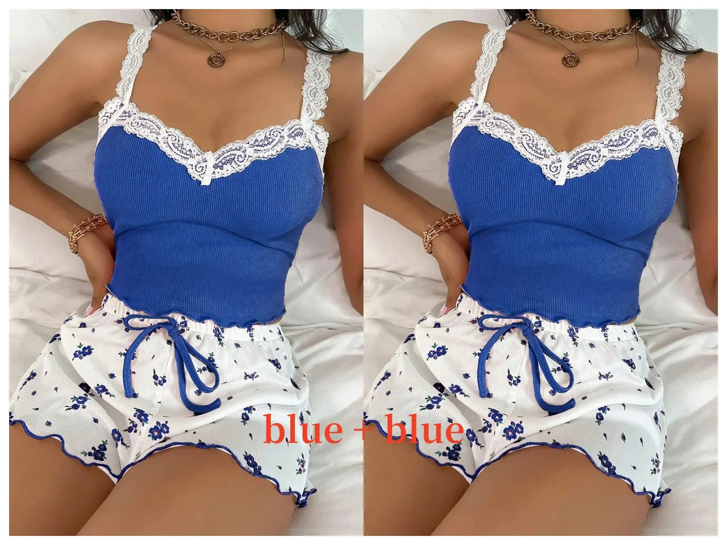 Cami Top Printed Shorts Loungewear
