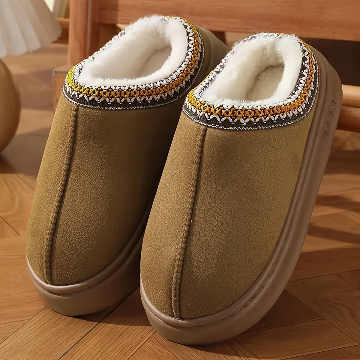 Soft Sole Comfortable Lined Slippers