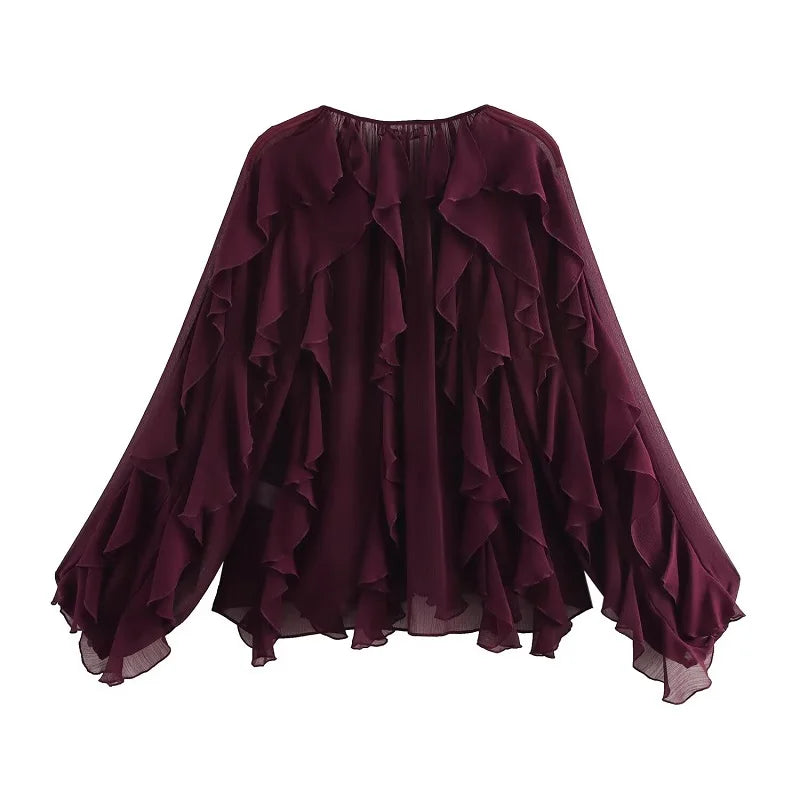 Ethereal Ruffle Top