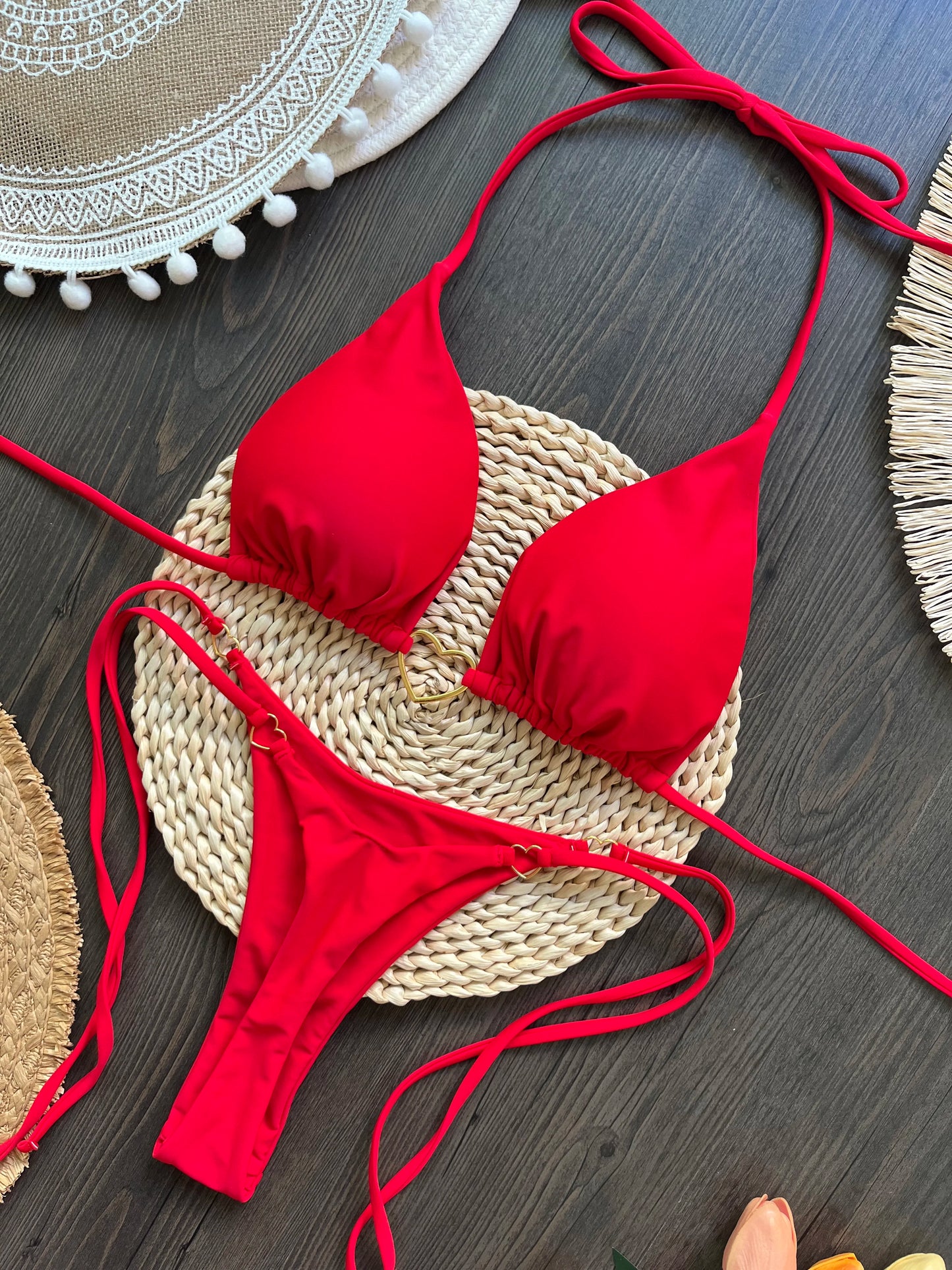 Solid color Bikini Set