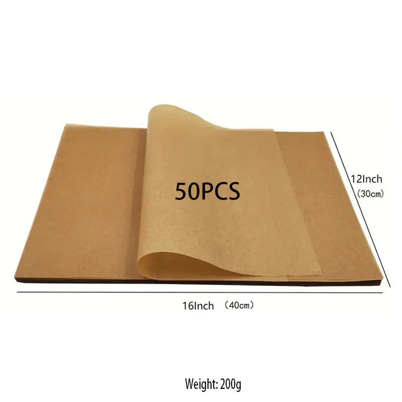 50 pieces nonstick baking paper