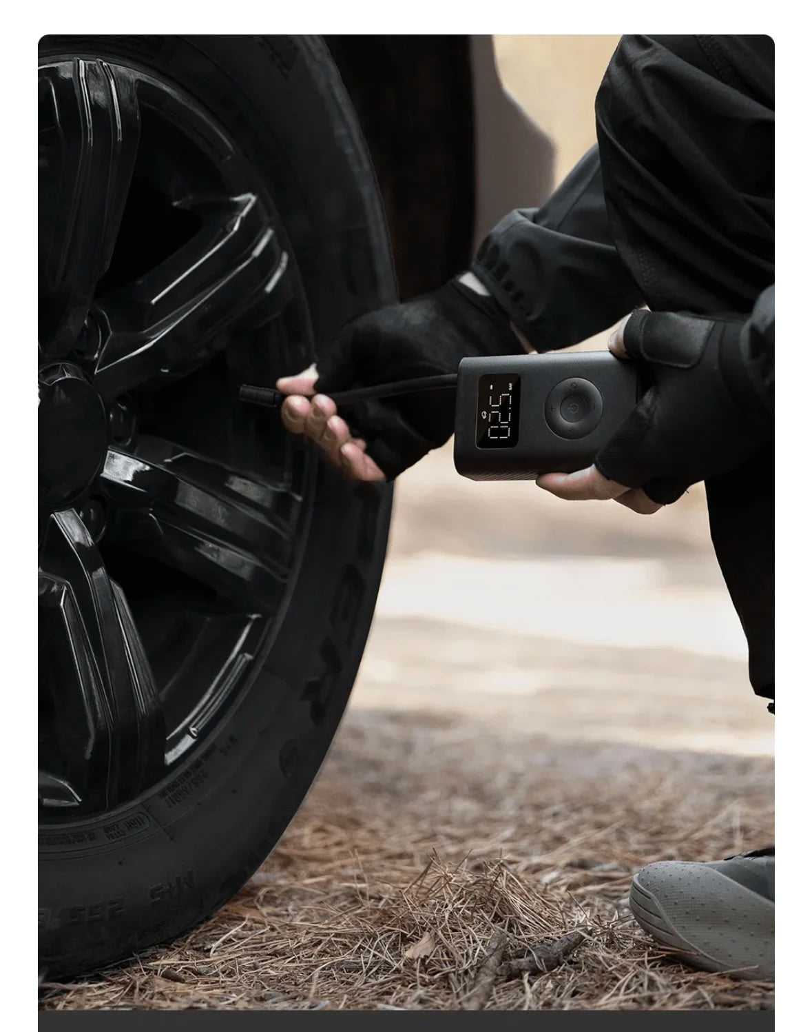 Air Pump 2/2D Digital Tire Pressure Preset Type-C Fast Charging Car Motorcycle Ball Universal LED Display