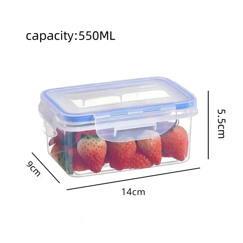 Rectangular storage box with lid