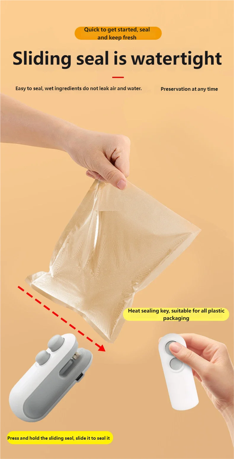 Mini Handheld Food Heat Sealer