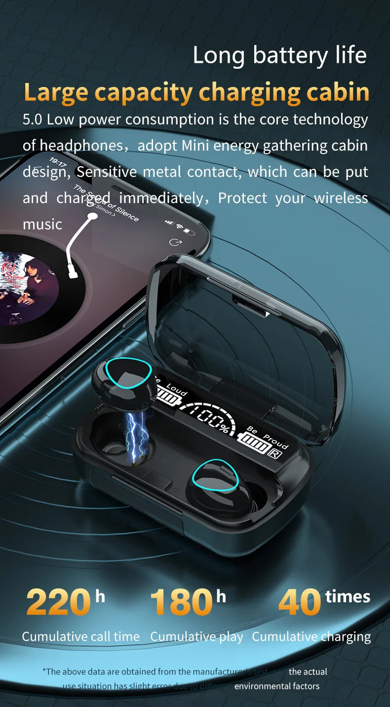 Dual purpose high Quality Wireless Headset and Power Bank.