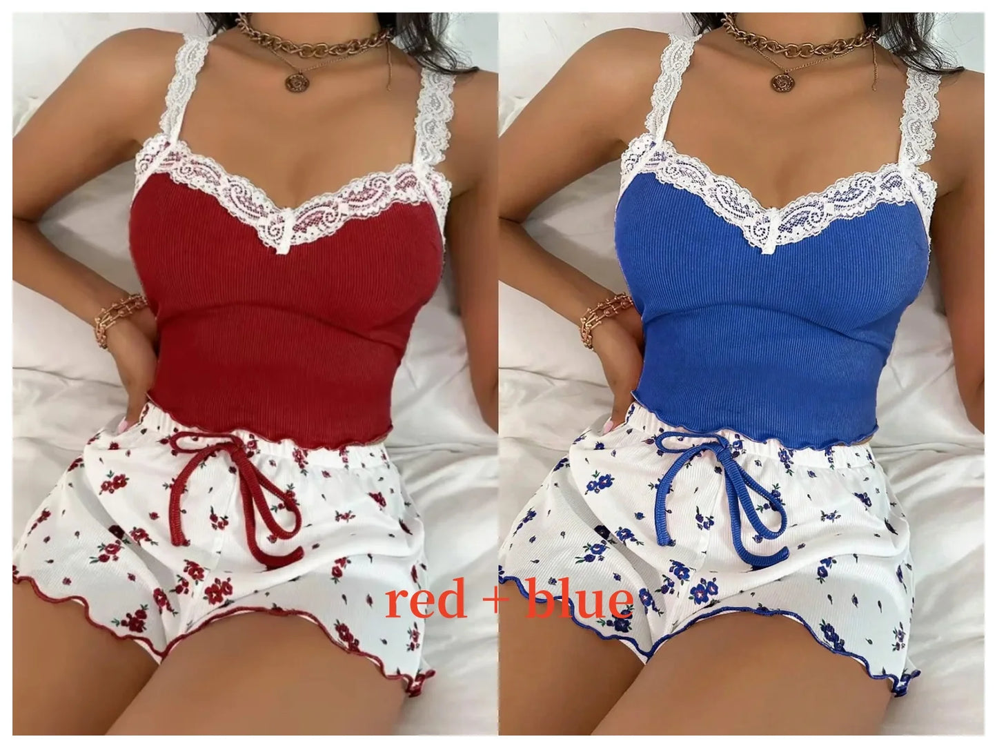 Cami Top Printed Shorts Loungewear