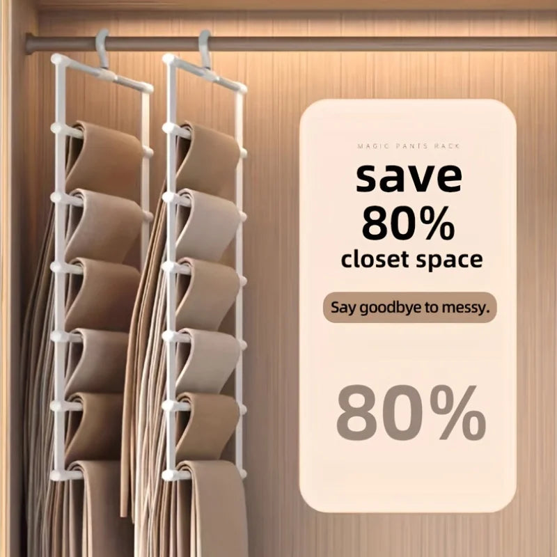 Foldable multi-Rod Hanger