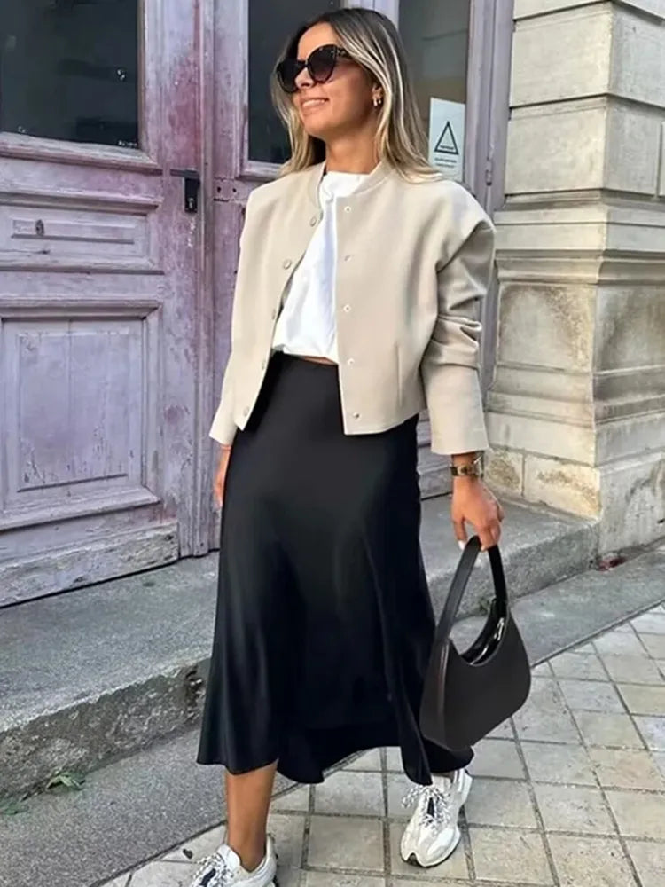 Elan Satin Skirt