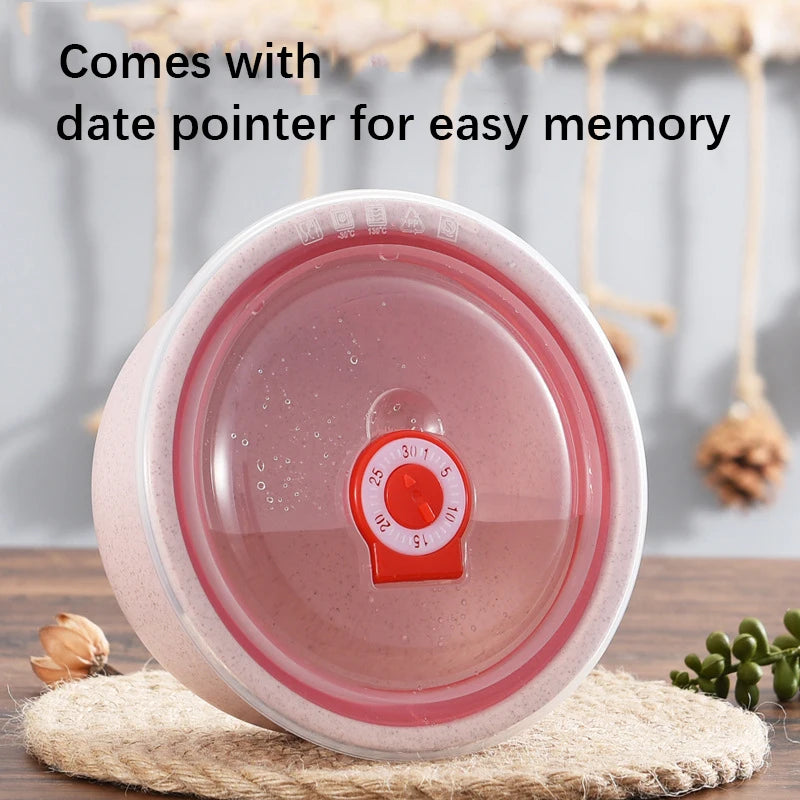3pcs Wheat straw microwaveable plastic lunch box
