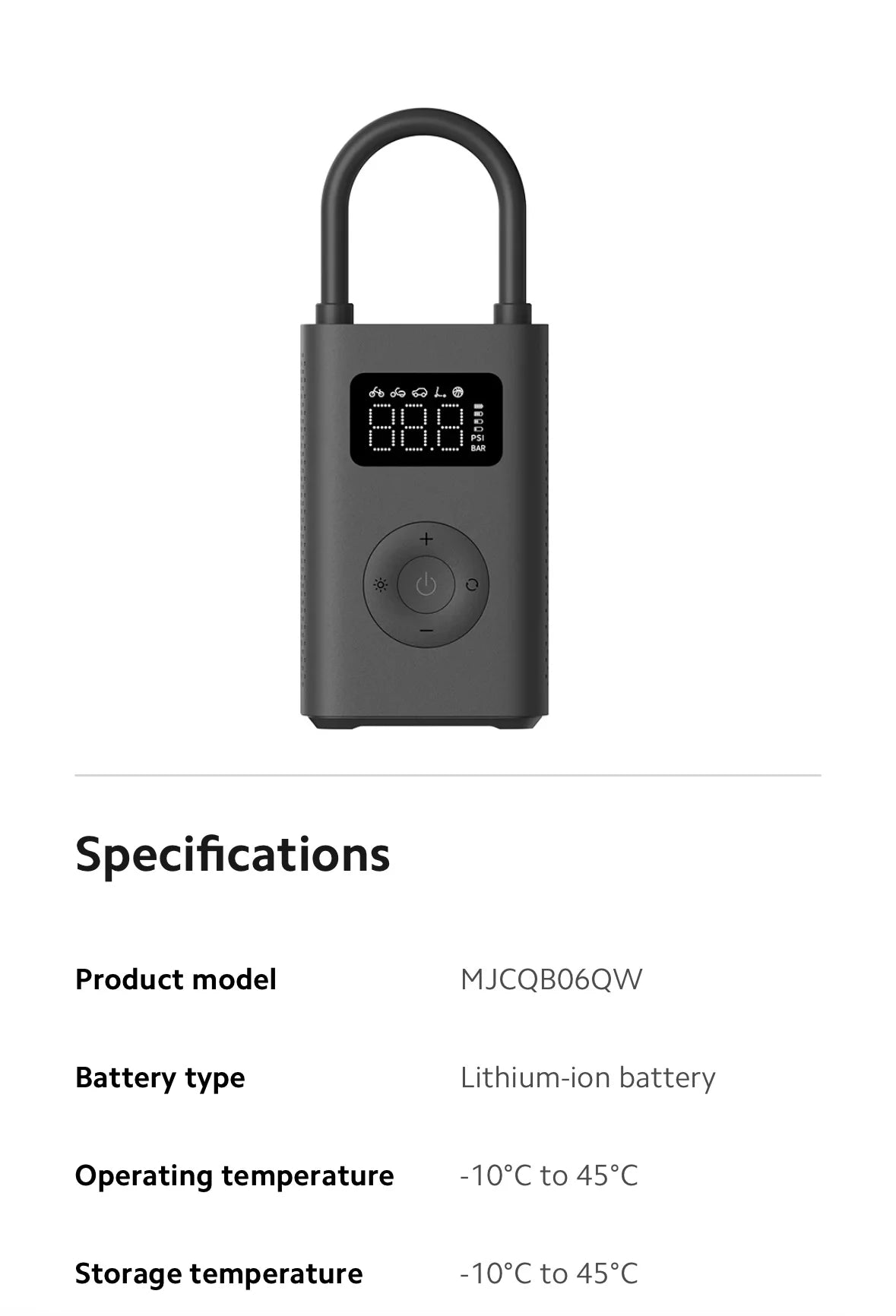 Air Pump 2/2D Digital Tire Pressure Preset Type-C Fast Charging Car Motorcycle Ball Universal LED Display