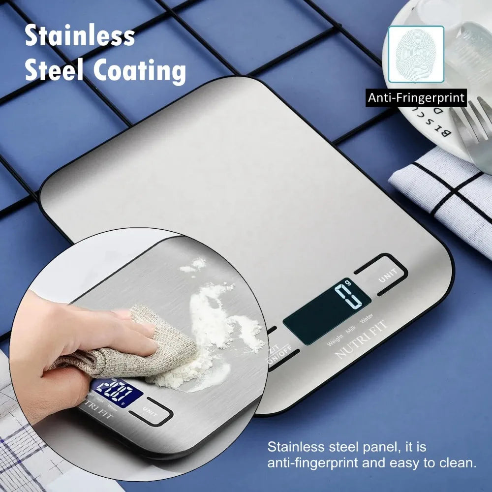 Precision Digital Kitchen Scale with LED Display -5kg Capacity
