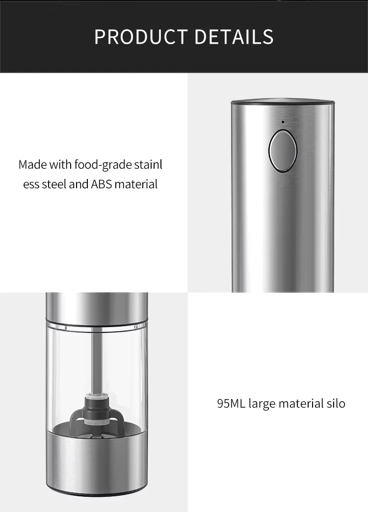 Rechargeable Salt and Pepper Grinder